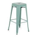 Bolero Bistro Metall Hohe Hocker Olivgrün (4 Stück)