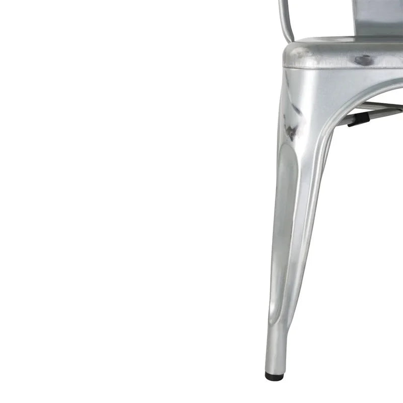 Chaises de bistrot Bolero en acier galvanisé (lot de 4)