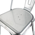 Chaises de bistrot Bolero en acier galvanisé (lot de 4)