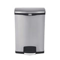 Rubbermaid Slim Jim Front Step poubelle à pédale en acier inoxydable 90L