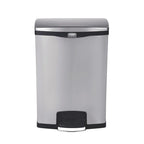 Rubbermaid Slim Jim Front Step poubelle à pédale en acier inoxydable 90L