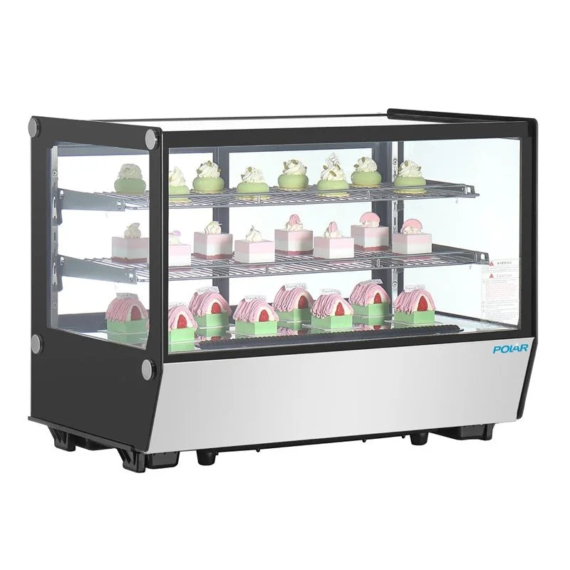 Polar G-Serie Tischkühlvitrine 160 Liter, quadratisch