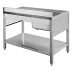 Table de lavage ECO 12x6 avec 1 bac à gauche