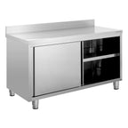Edelstahl-Arbeitsschrank ECO 18x6 mit Aufkantung