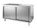 Edelstahl Durchreicheschrank ECO 14x7 mit Schiebetüren