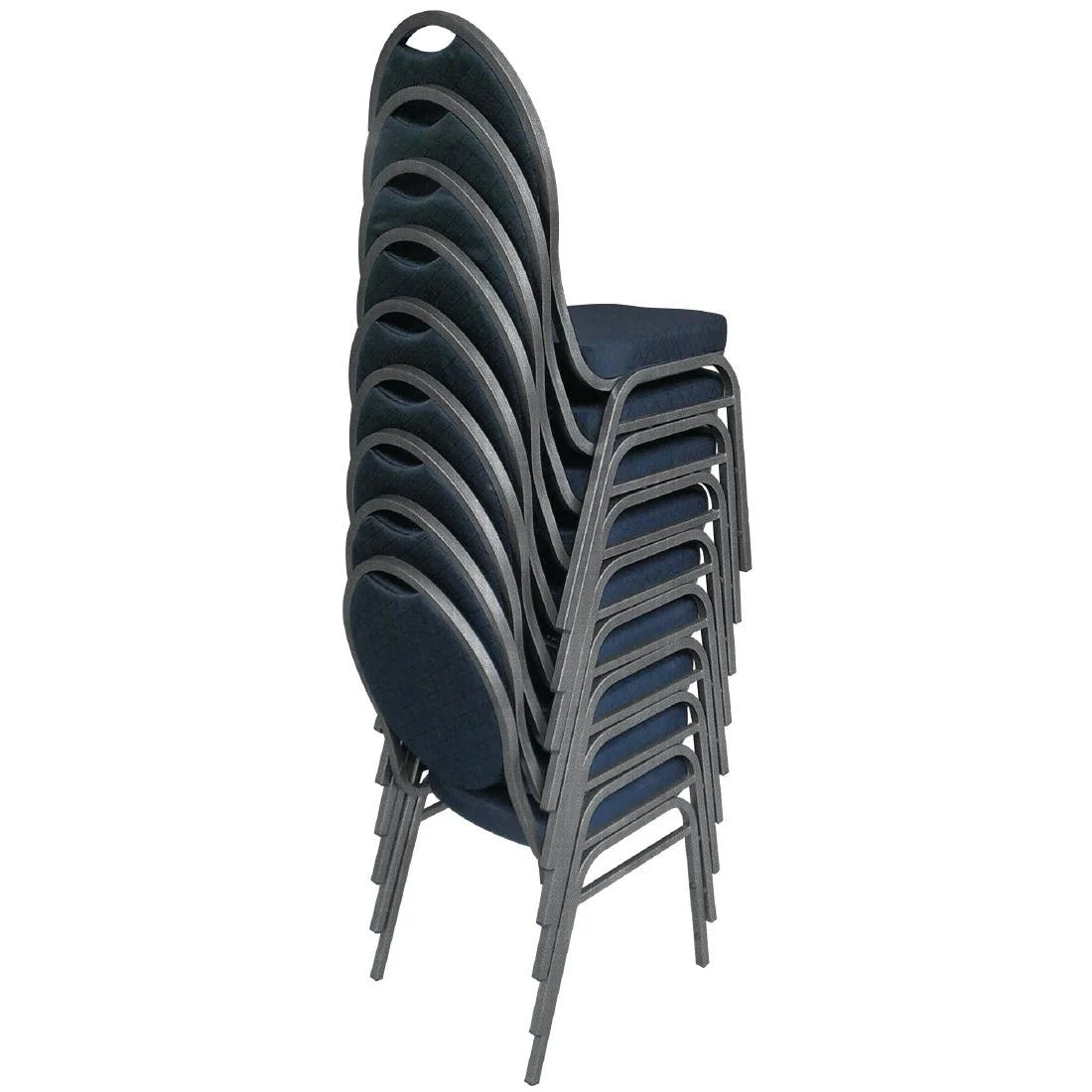 Chaise de banquet noire - 4 pièces