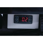 Vitrine réfrigérée Polar 235 noire - avec porte vitrée bombée