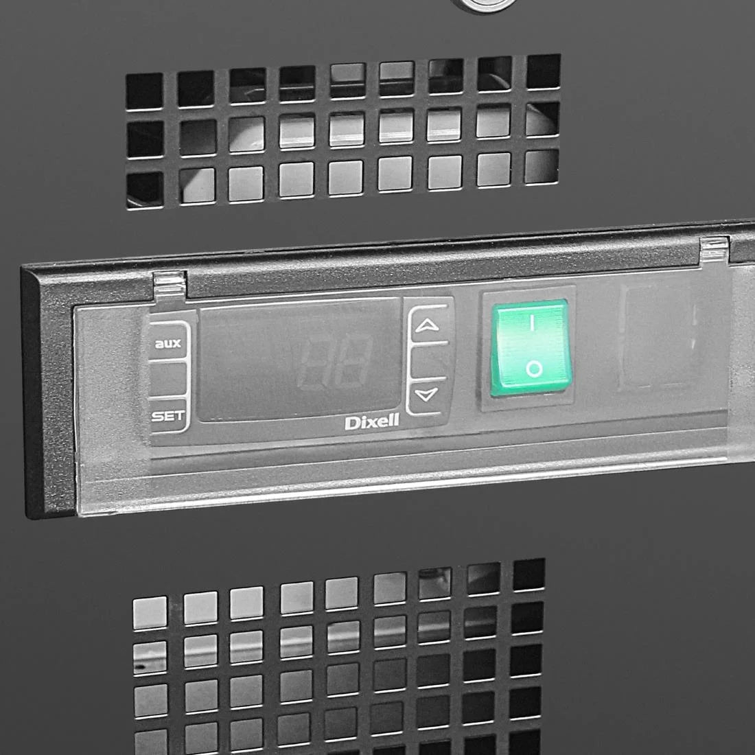 Getränkekühlschrank Polar 490 schwarz - mit 2 Schiebetüren