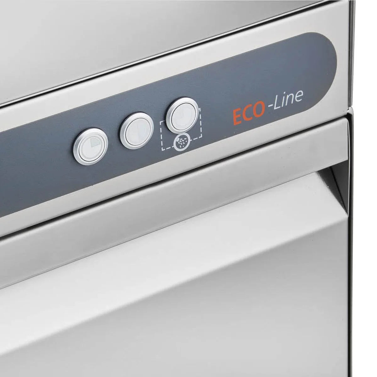 Gläserspülmaschine ECO 40x40 cm Korbmaß, mit Reiniger- & Klarspüldosierer, mit Ablaufpumpe & Enthärter, Made in Europe, 230 Volt