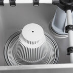 Gläserspülmaschine ECO 40x40 cm Korbmaß, mit Reiniger- & Klarspüldosierer, mit Ablaufpumpe & Enthärter, Made in Europe, 230 Volt