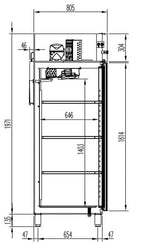 Kühlschrank PROFI 1400 GN 2/1 Superior