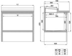 Belegstation ECO 1365 für 7 x 1/3 GN Behälter