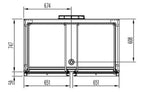 Tiefkühlschrank Profi 1400 GN 2/1 Superior - mit 2 Türen
