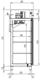 Armoire de congélation Profi 700 GN 2/1 Superior