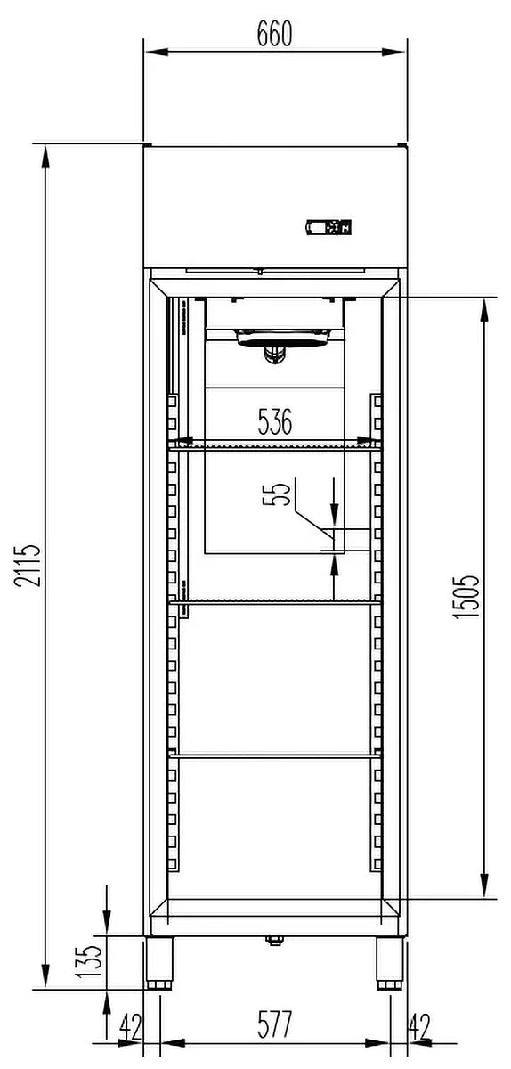 Armoire de congélation Profi 700 GN 2/1 Superior