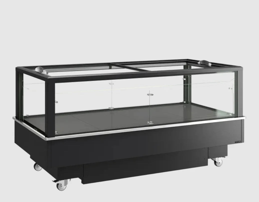 Tefcold Impuls Kühlinsel / Tiefkühlinsel EIB-D1020-B1 2012 mm, LED, schwarz