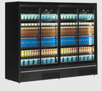 Tefcold Vitrine murale réfrigérée de supermarché Multideck MDCA2500HB noire, 2580 mm