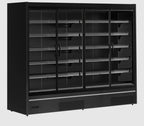 Tefcold Vitrine murale réfrigérée de supermarché Multideck MDCA2500HB noire, 2580 mm