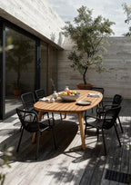 Table de jardin extensible barths Madera 180/240 x 100 cm - Teck