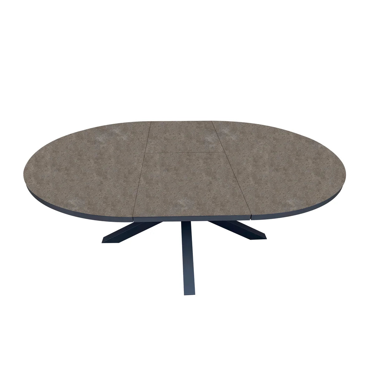 barths Fellow ausziehbarer Dining-Tisch 145/200 x 145 cm - Anthrazit