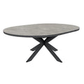 barths Fellow ausziehbarer Dining-Tisch 145/200 x 145 cm - Anthrazit