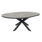 barths Fellow ausziehbarer Dining-Tisch 145/200 x 145 cm - Anthrazit