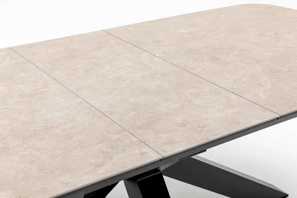barths Torino ausziehbarer Dining-Tisch 180/220 x 100 cm - Anthrazit