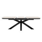 barths Torino ausziehbarer Dining-Tisch 180/220 x 100 cm - Anthrazit