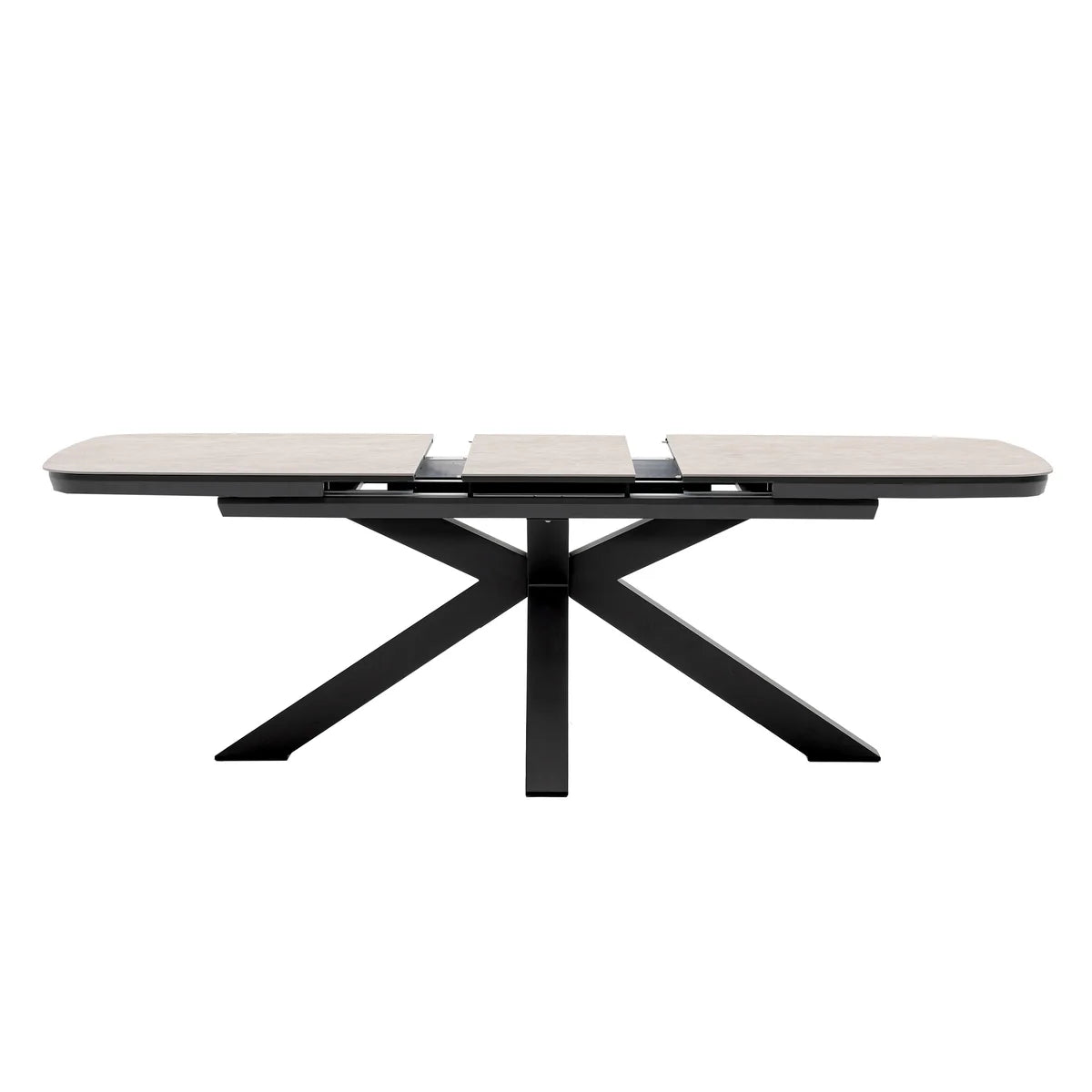 barths Torino ausziehbarer Dining-Tisch 180/220 x 100 cm - Anthrazit