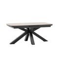 barths Torino ausziehbarer Dining-Tisch 180/220 x 100 cm - Anthrazit