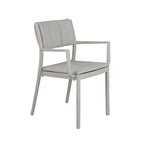 Chaise empilable FEROS Rocco avec accoudoirs - Sable