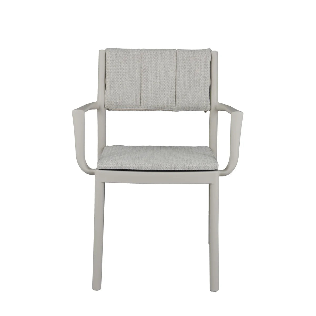 Chaise empilable FEROS Rocco avec accoudoirs - Sable