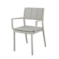 Chaise empilable FEROS Rocco avec accoudoirs - Sable