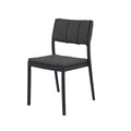 Chaise empilable FEROS Rocco - Noir