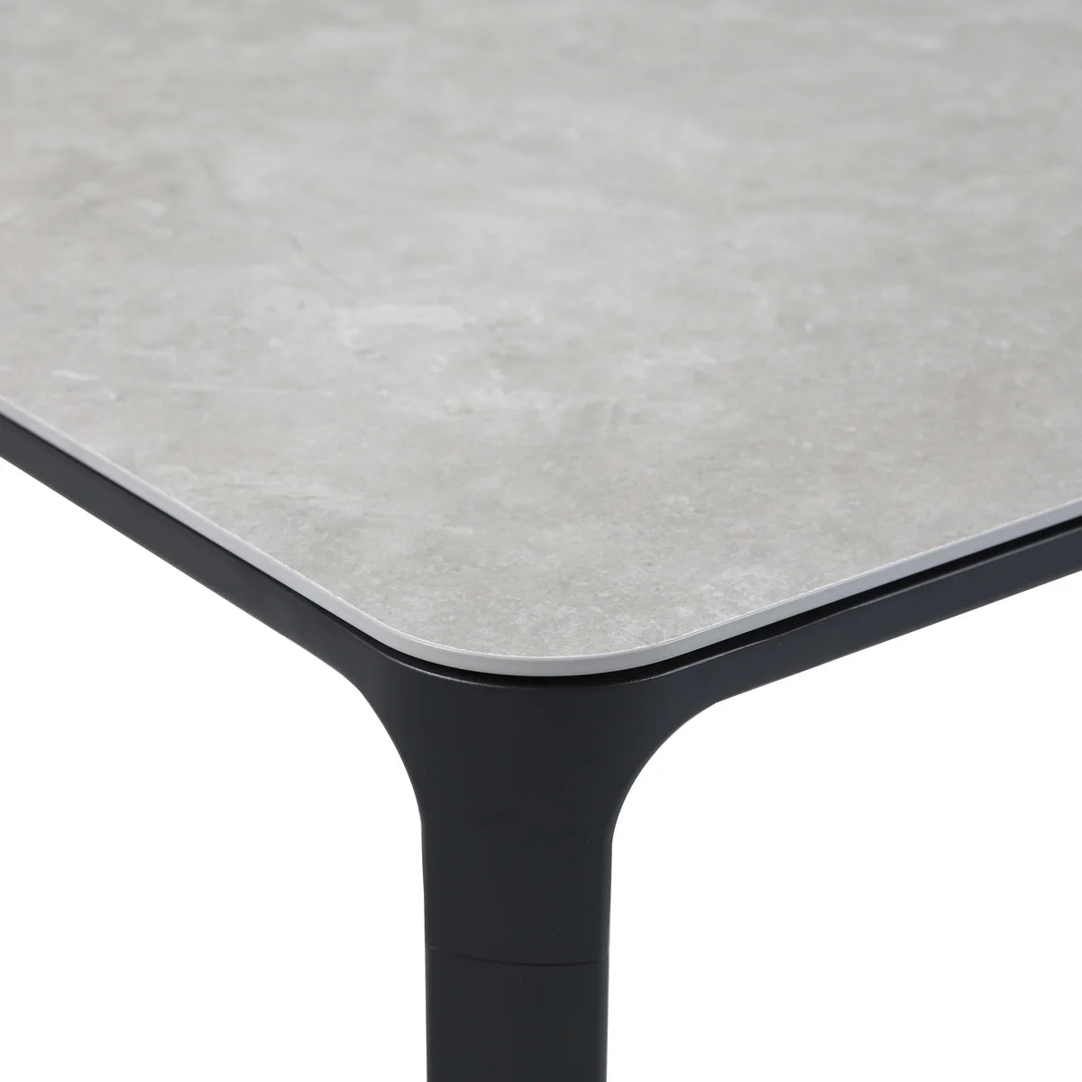 barths Belfort rechteckiger Dining-Tisch 140 x 90 cm - Anthrazit