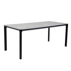 barths Belfort rechteckiger Dining-Tisch 140 x 90 cm - Anthrazit