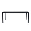 barths Belfort rechteckiger Dining-Tisch 140 x 90 cm - Anthrazit