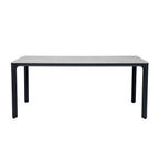barths Belfort rechteckiger Dining-Tisch 140 x 90 cm - Anthrazit