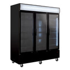 Getränkekühlschrank ECO 1500 mit Klapptüren und Leuchtaufsatz