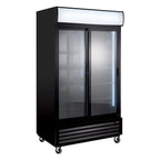 Armoire à boissons ECO 1000 avec portes coulissantes et fronton lumineux
