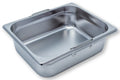 Bac GN Rieber en acier inoxydable GN 1/2 avec poignées encastrables - 100 mm, capacité : 5,3 litres, Mod. 12 100 F