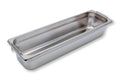 Bac GN Rieber en acier inoxydable GN 2/4 avec poignées encastrables - 100 mm, capacité : 5,3 litres, Mod. 24 100 F
