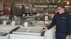 Tiefkühltruhe ECO 450 mit Glasschiebedeckel, 4 Rollen