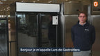 Getränkekühlschrank ECO 1500 mit Klapptüren und Leuchtaufsatz