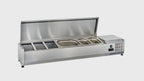 Vitrine réfrigérée de comptoir ECO 7 x GN 1/4 en inox