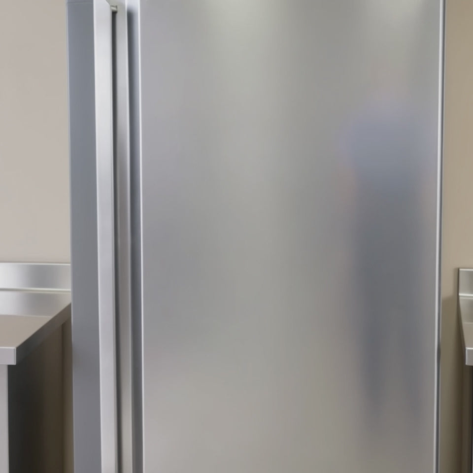 Gastronomie Kühlschrank ECO 700 GN 2/1 Monoblock , 616 Liter Kühlraumvolumen, 3 verstellbare Einlegeböden, Robuste Bauweise, Edelstahl